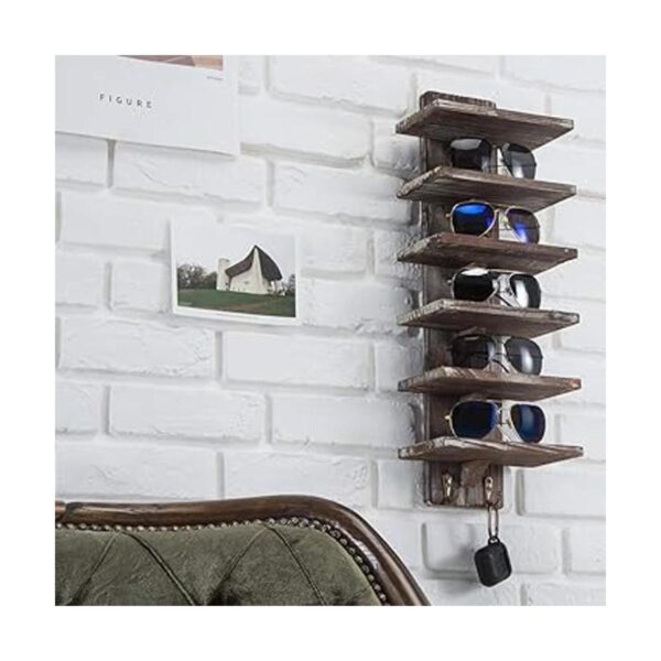 J JACKCUBE DESIGN Organizador de gafas de sol de madera