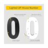 LUXYARD Números de casa LED retroiluminados de 7 pulgadas_3