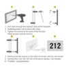 LUXYARD Números de casa LED retroiluminados de 7 pulgadas_4