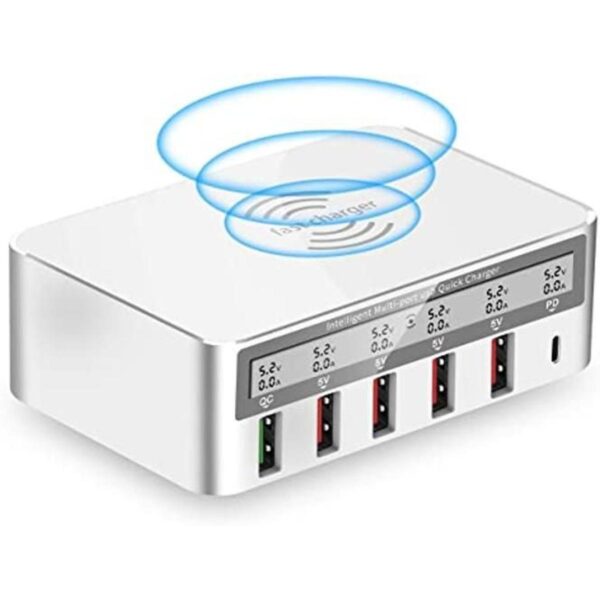 Estación de carga USB multipuerto 100 W 6 puertos USB_1