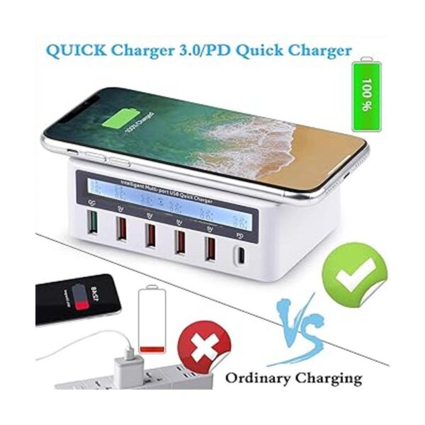 Estación de carga USB multipuerto 100 W 6 puertos USB_2