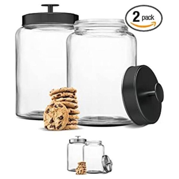 Kook Juego de recipientes de cocina grandes de vidrio_1