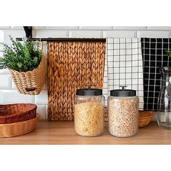 Kook Juego de recipientes de cocina grandes de vidrio_4
