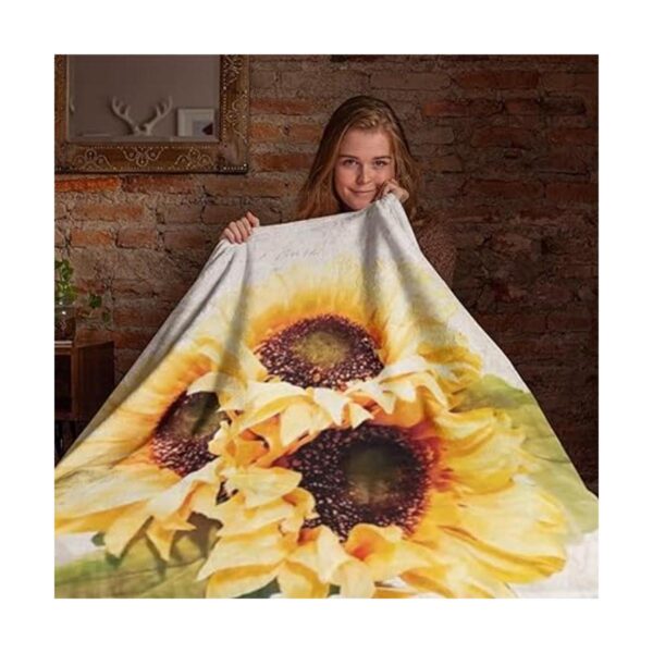 Manta de girasol 80 x 60 pulgadas manta de girasol