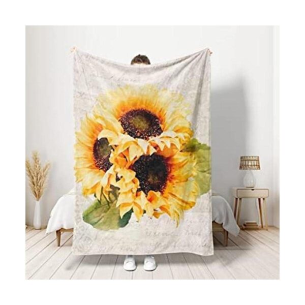 Manta de girasol 80 x 60 pulgadas manta de girasol