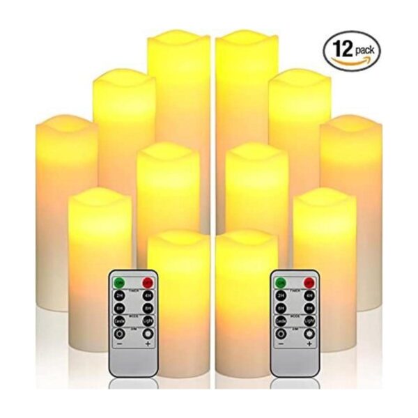Da by Velas LED sin llama juego de 12 velas de batería_1