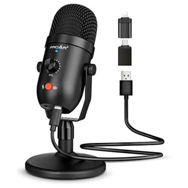 Micrófono de podcast para teléfonopadPS4 micrófono USB_1