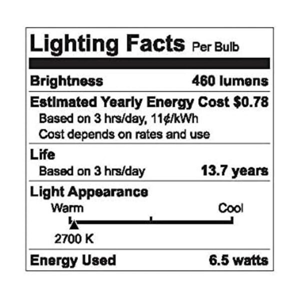 GE Classic Juego de 6 bombillas LED equivalente a 45 W_3