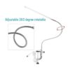 Delaman Lámpara de escritorio LED con USB luces de_4