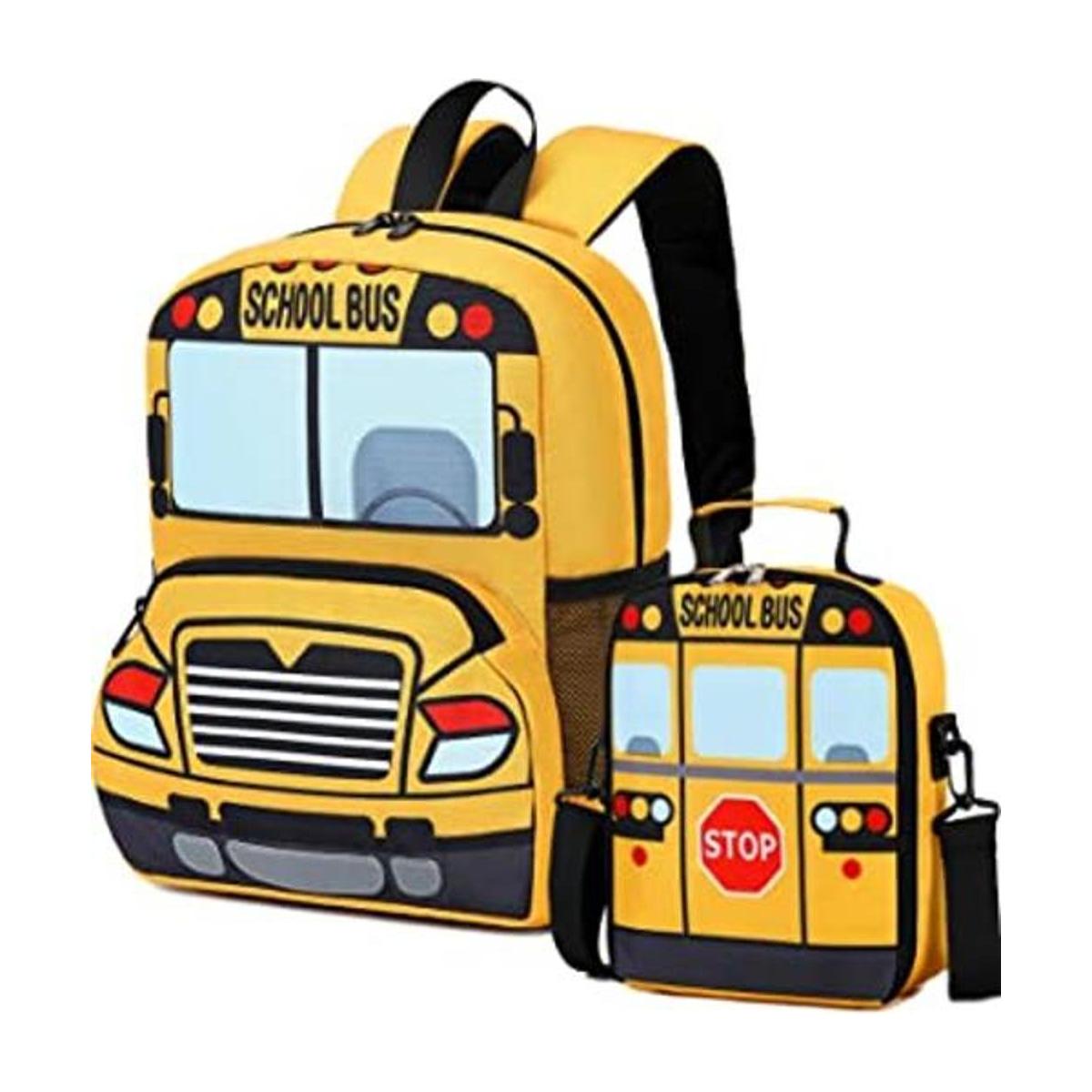 Mochila para niños pequeños preescolar autobús