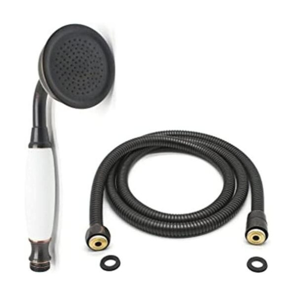 Ducha de mano de bronce aceitado con manguera sin soporte_1