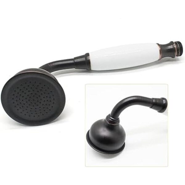 Ducha de mano de bronce aceitado con manguera sin soporte_5