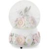 DEMDACO Chickadee Flowers Pastel Musical Snow Globe Plays_5