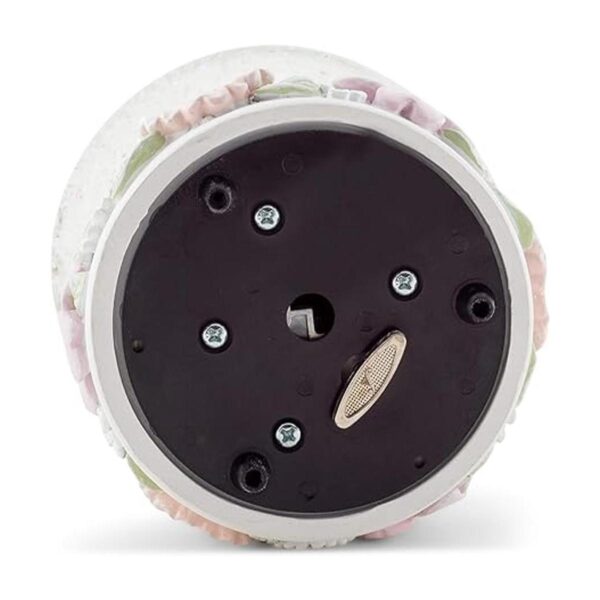 DEMDACO Chickadee Flowers Pastel Musical Snow Globe Plays_6