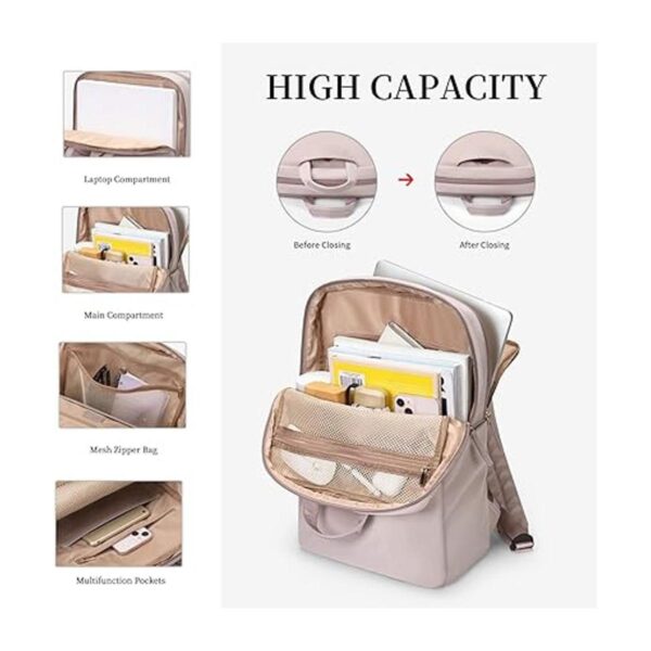Mochila para portátil de viaje para mujer antirrobo_4