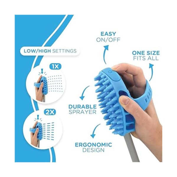 Aquapaw Dog Bath Brush Pro Herramienta pulverizadora y_2