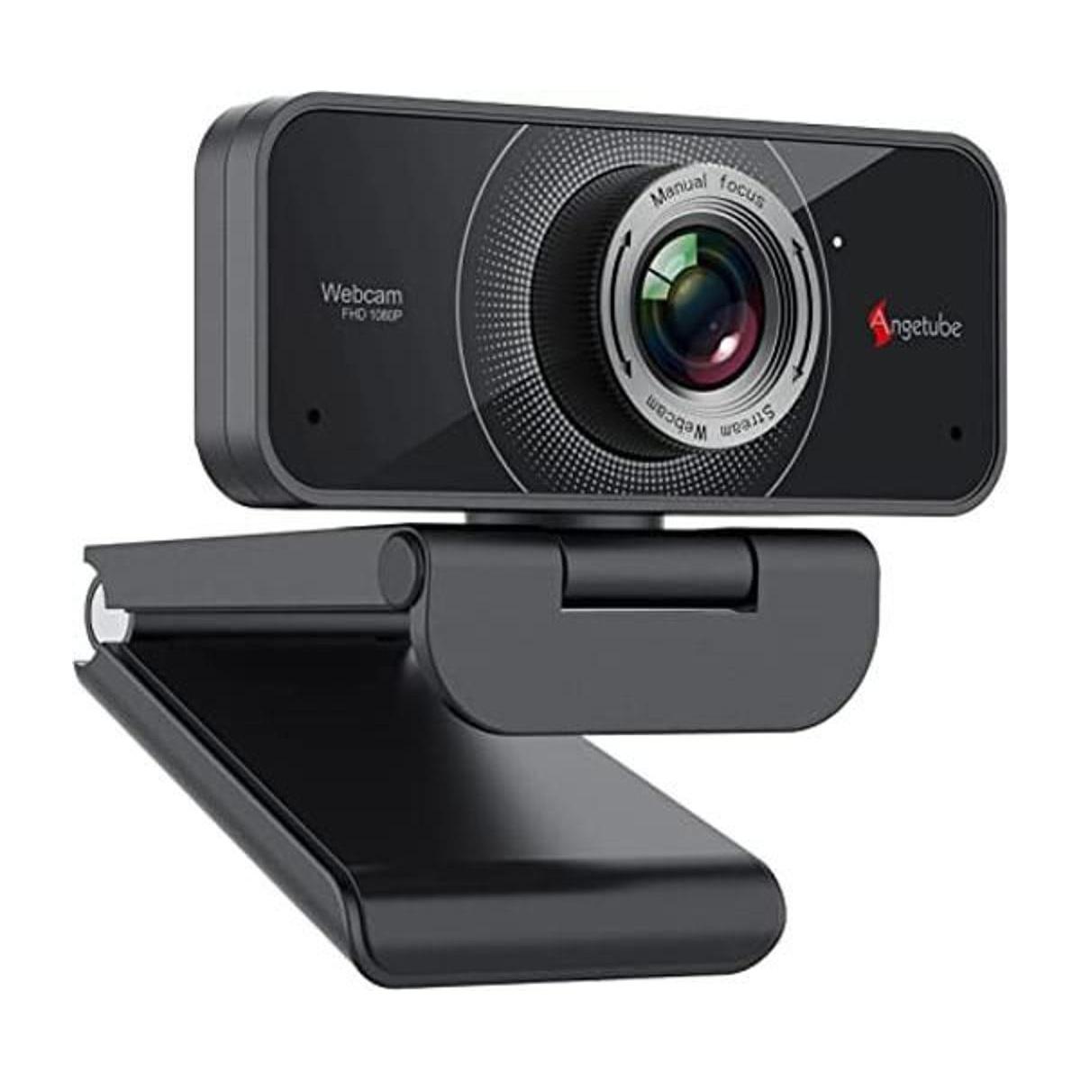 Angetube Cámara web 1080P con micrófono cámara USB para