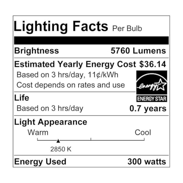 LEDVANCE 15738 Sylvania PS30 Bombilla incandescente 300