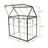 ELEGANTLIFE Terrario geométrico de cristal para plantas