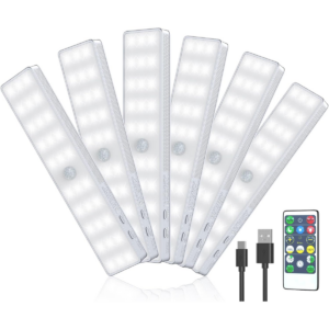 Luz LED para armario 6 unidades de 30 LED atenuador USB_1