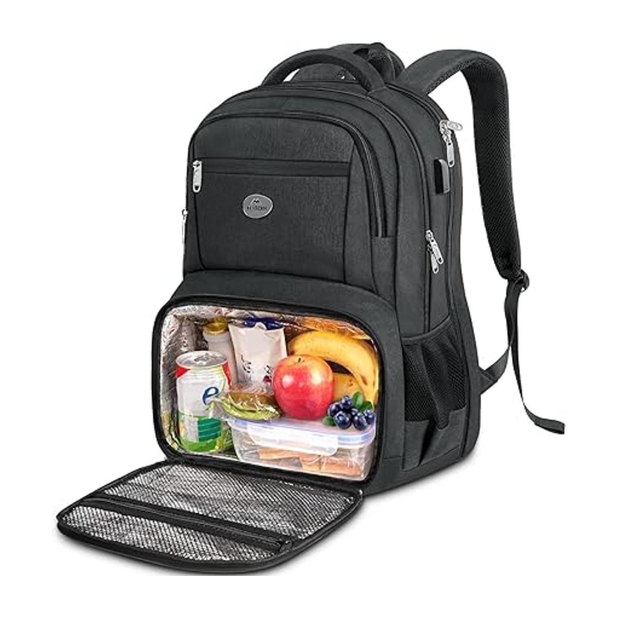 Mochila de almuerzo bolsa de libros universitaria aislada
