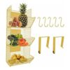 Culinary Couture Cesta colgante de alambre de 3 niveles