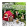 Mood Lab Fairy Garden Juego de 4 piezas de casa de fresa_2