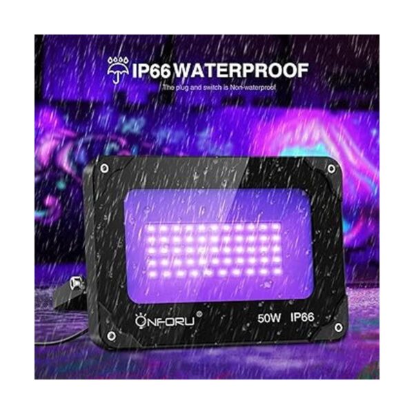 Onforu Paquete de 2 luces LED negras de 50 W luz de_4