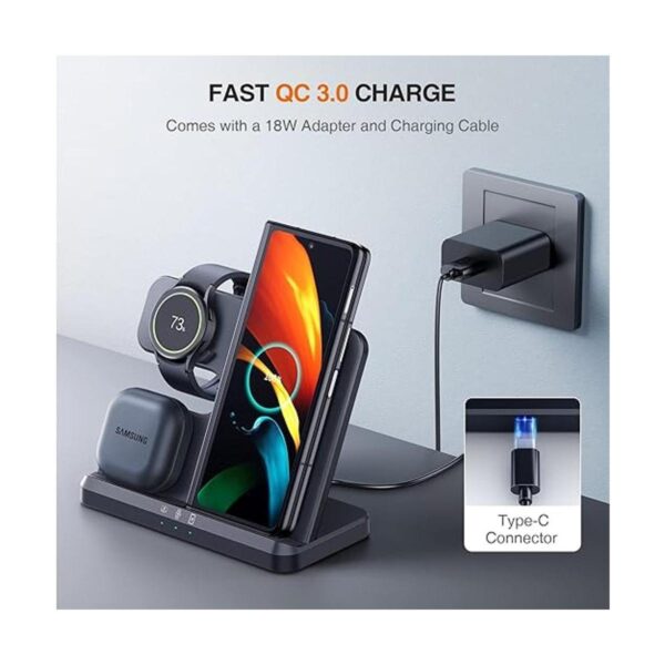LK Estación de carga inalámbrica para Samsung 3 en 1_5