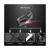 PROFORUS Lámpara frontal UV LED negra de 395 nm luz_2