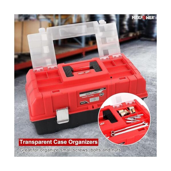 MAXPOWER Caja de herramientas de 17 pulgadas caja de_3