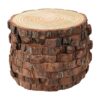 HOZEON 8 rebanadas de madera natural de 8 a 9 pulgadas