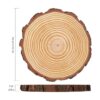 HOZEON 8 rebanadas de madera natural de 8 a 9 pulgadas