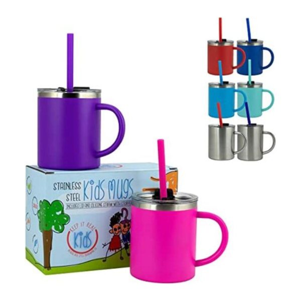 Tazas de acero inoxidable para niños taza de acero_1