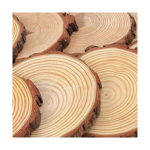 HOZEON 8 rebanadas de madera natural de 8 a 9 pulgadas