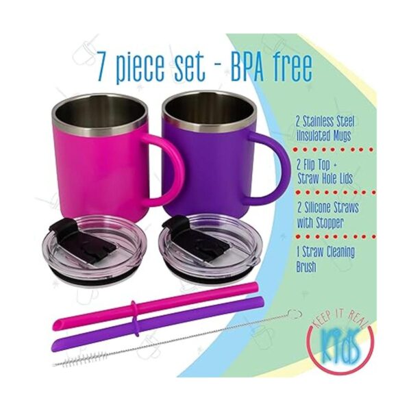 Tazas de acero inoxidable para niños taza de acero_5