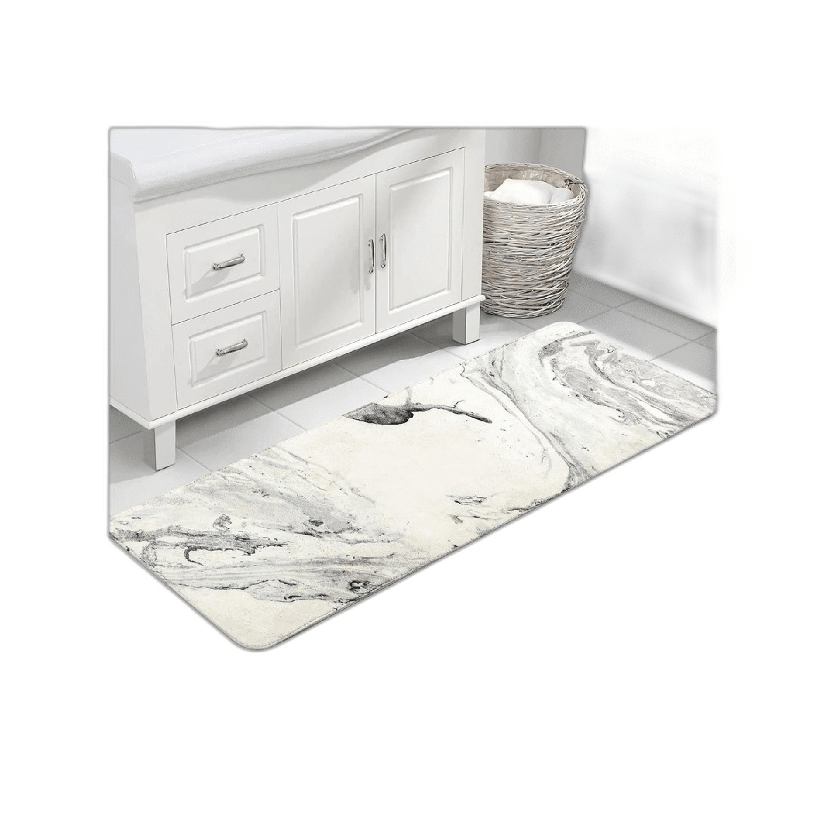 HAOCOO Alfombra de baño de 20 x 59 pulgadas alfombra de