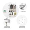 GeekDigg Organizador de ducha con soporte para jabón_4