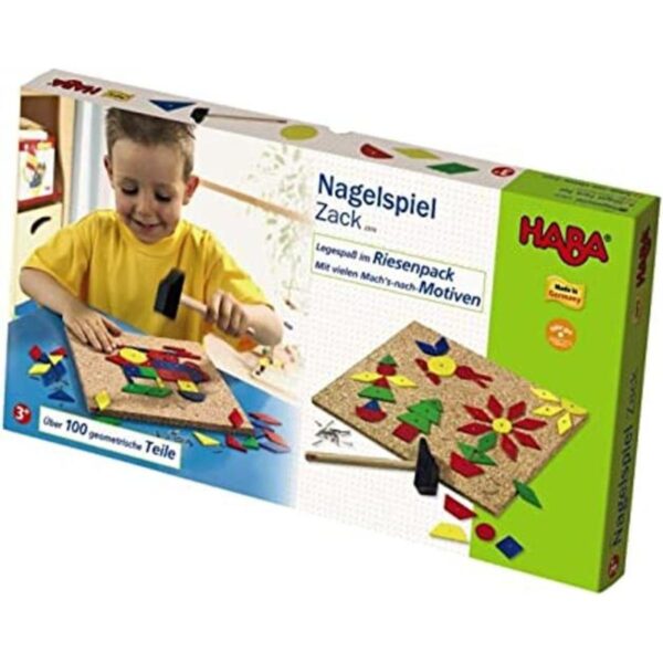 HABA Geo Shape Tack Zap Juego de 100 piezas fabricado en_1