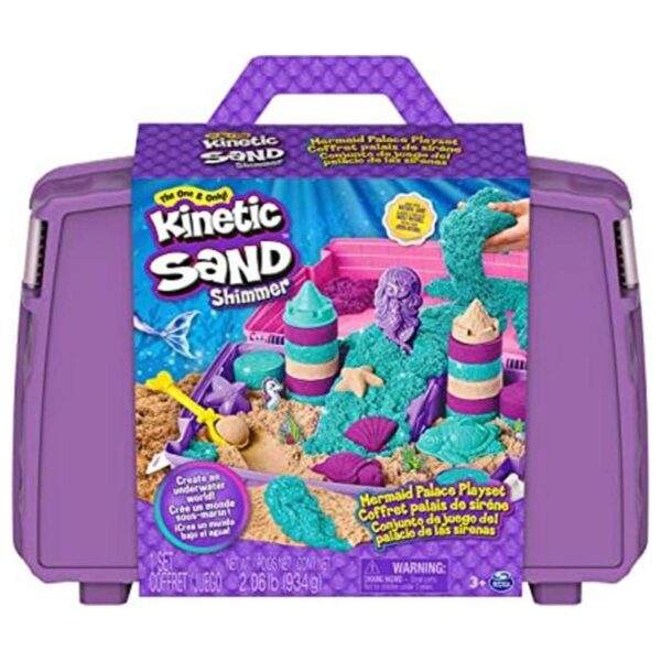 Kinetic Sand Mermaid Palace Playset 2.06 libras de arena_1
