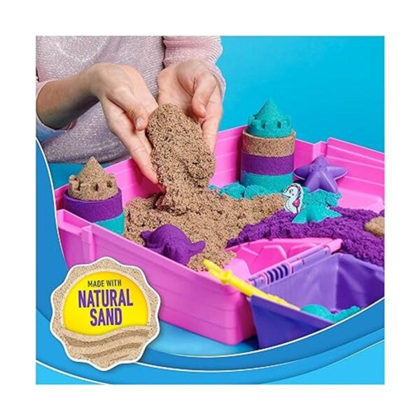 Kinetic Sand Mermaid Palace Playset 2.06 libras de arena_4