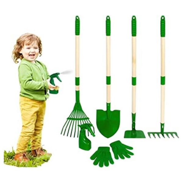 Duckura Juego de 6 herramientas de jardín para niños_1