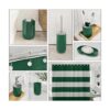 Hunter Green Juego de accesorios de baño de 9 piezas con