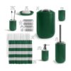 Hunter Green Juego de accesorios de baño de 9 piezas con