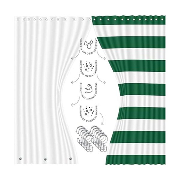 Hunter Green Juego de accesorios de baño de 9 piezas con
