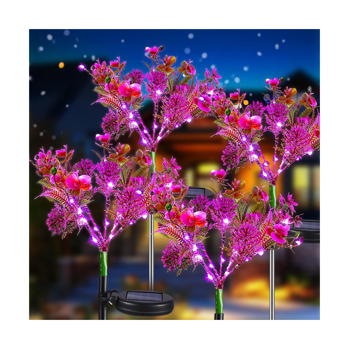 Neporal Solar Lights Outdoor Garden Decorative 4 Pack