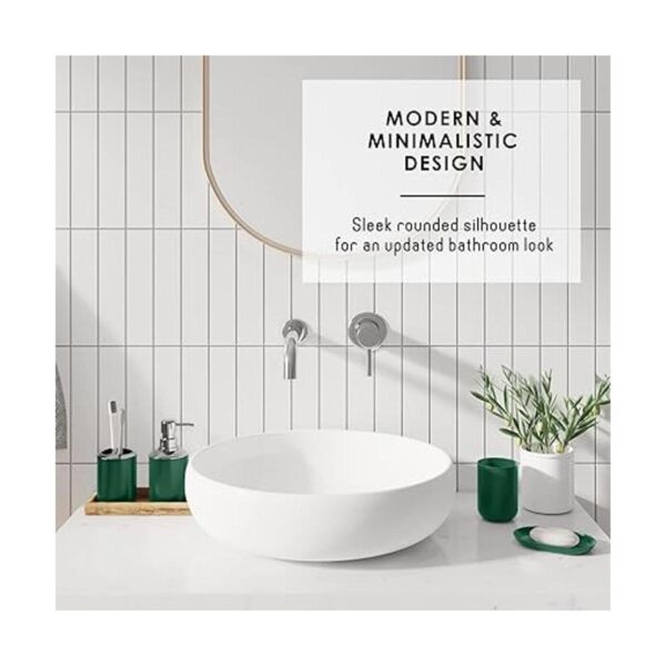 Hunter Green Juego de accesorios de baño de 9 piezas con