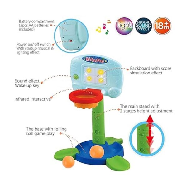 LotFancy Aro de baloncesto para niños pequeños juego de_3