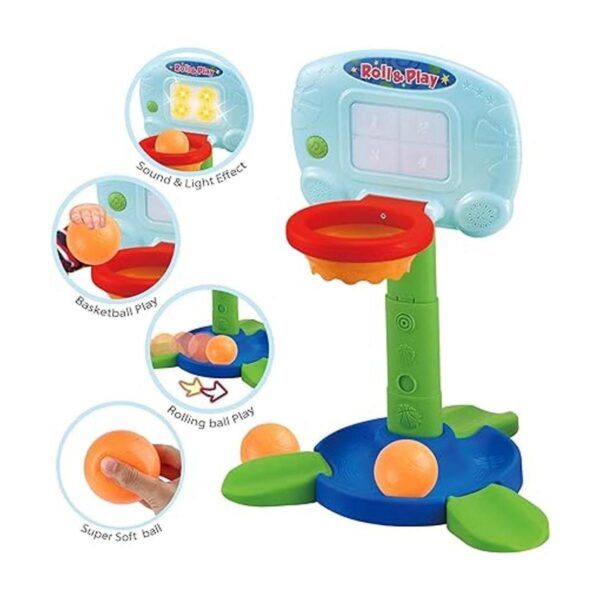 LotFancy Aro de baloncesto para niños pequeños juego de_5