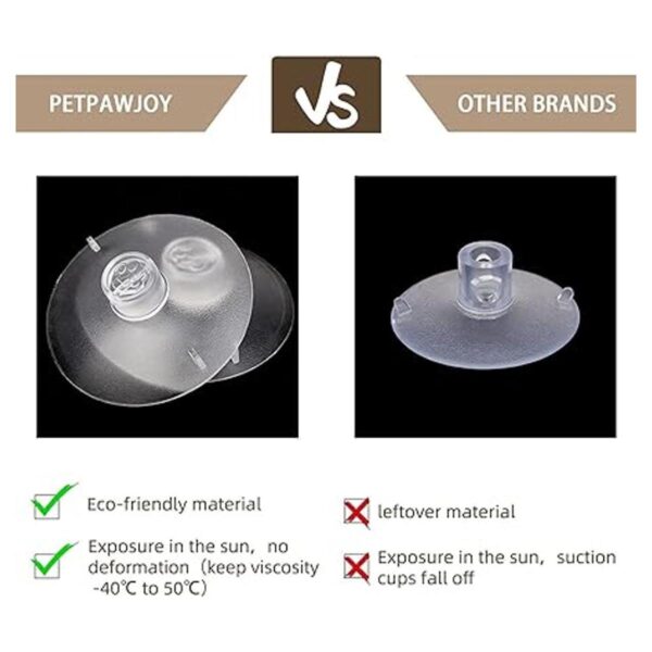 PETPAWJOY Percha para ventana de gato ventosas fuertes